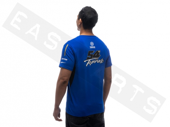 T-Shirt von Yamaha Toprak Razgatlioglu blau Herren